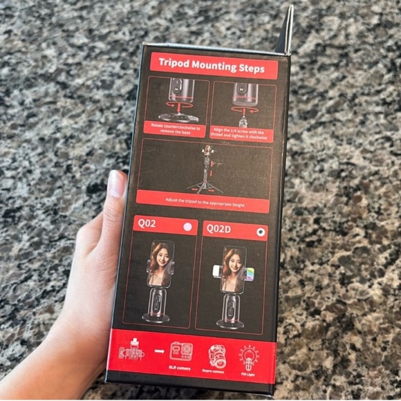 360° Auto Face Tracking Selfie Stick w/Tripod & Remote, NIB - Picture 13 of 13